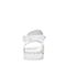 BASTO/百思图2018夏季专柜同款白色牛皮革一字带珍珠平跟女凉鞋RNA04BL8
