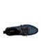 BASTO/百思图2018夏季专柜同款蓝色织物/丝绸牛皮系带男休闲鞋K7502BM8
