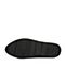 BASTO/百思图2018春季专柜同款黑色牛皮镂花系带坡跟女休闲鞋YPI02AM8