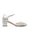 BASTO/百思图2018春季专柜同款银色羊皮革水钻粗跟女凉鞋AA292AK8