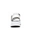 BASTO/百思图2018夏季专柜同款白色牛皮革/人造革水钻坡跟休闲女凉鞋DB613BL8