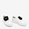 BASTO/百思图2018秋季专柜同款白色软面系带小白鞋女休闲鞋YUA09CM8