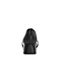 BASTO/百思图2018秋季专柜同款黑色小V口珍珠方跟女单鞋RBG39CQ8
