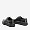BASTO/百思图2018秋季专柜同款黑色牛皮革系带商务休闲男皮鞋AQN40CM8