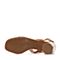 BASTO/百思图2018夏季专柜同款浅米色羊皮革一字粗跟女皮凉鞋ROP01BL8
