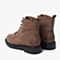BASTO/百思图2018冬季专柜同款牛皮系带马丁靴方跟女短靴DD701DD8