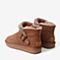 BASTO/百思图2018冬季专柜同款棕色剖层牛皮革雪地靴女靴Y5805DD8