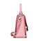 BASTO/百思图春季专柜同款粉色牛皮革/人造革简约通勤女单肩包BF242AX9
