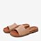 百思图2020夏季新款商场同款牛皮革平底时尚外穿女凉拖鞋RM101BT0