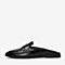百思图2020夏季新款商场同款半包头时尚英伦风女穆勒拖鞋MA223BH0