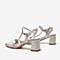 百思图2020夏季新款商场同款仙女罗马风水钻粗跟女凉鞋MB072BL0