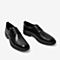 百思图2020秋季新款商场同款英伦风圆头方跟男士休闲皮鞋S5135CM0