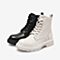 百思图2021冬季新款商场同款潮流系带厚底马丁靴女短靴CD202DD1