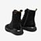 百思图2021冬季新款商场同款时尚潮流马丁靴休闲靴女短靴YMG25DD1