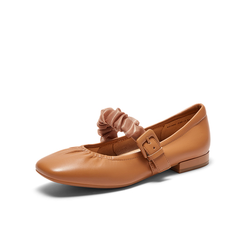 百思图2023秋季新款商场同款时髦复古玛丽珍方跟女单鞋KC320CQ3