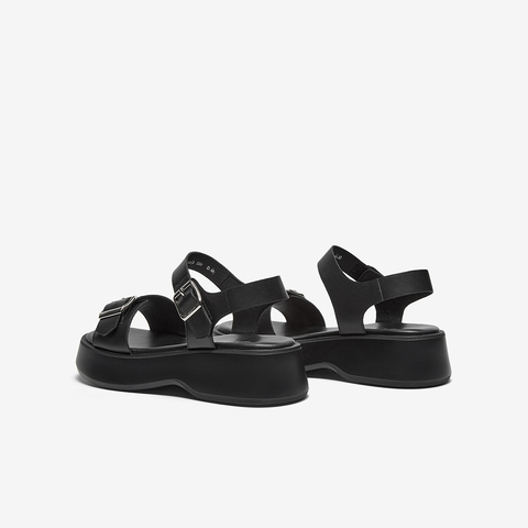 百思图2024夏季新款商场同款时尚休闲运动凉厚底女凉鞋TX303BL4