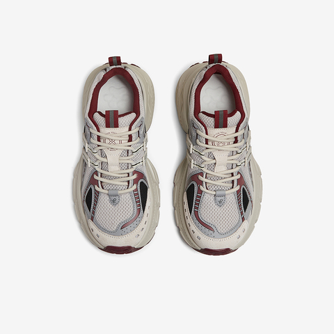 百思图2025春季新款时尚街头运动老爹鞋厚底女休闲鞋D5205AM5