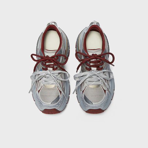 百思图2025春新款时尚户外街头运动功老爹鞋厚底女休闲鞋B9192AM5