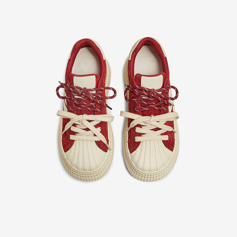 百思图2025春季新款商场同款户外运动板鞋厚底女休闲鞋E0315AM5