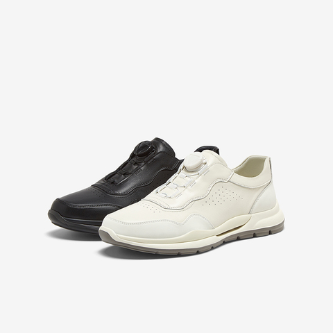 百思图2025春季新款商场同款简约户外厚底圆头男休闲鞋EAM05AM5