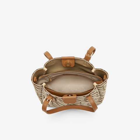 百思图2025春季新款商场同款时尚通勤水桶包单肩斜挎包女X3643AX5