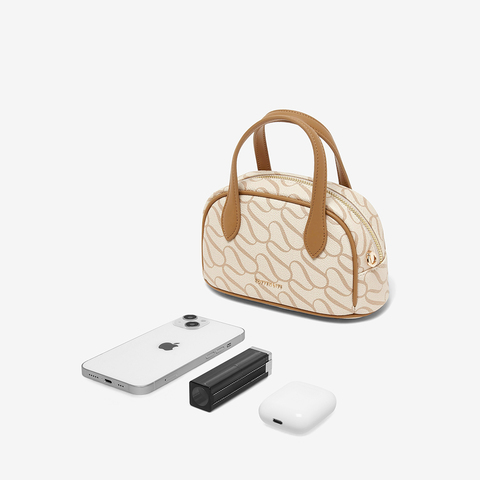 百思图2025春新款商场同款简约复古波士顿包单肩斜挎包女X3642AX5