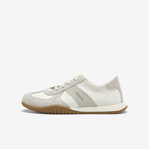 百思图2025春季新款商场同款复古运动德训鞋平跟男休闲鞋L589DAM5