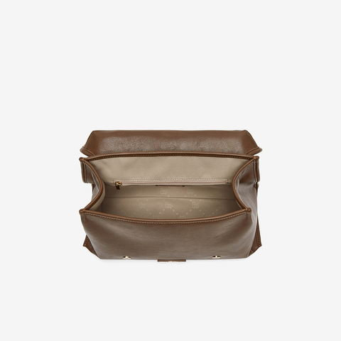 百思图2025春季新款商场同款时尚简约双肩背包女X3639AX5