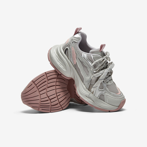 百思图2025夏季新款时尚潮流街头运动老爹鞋厚底女休闲鞋B1051BM5