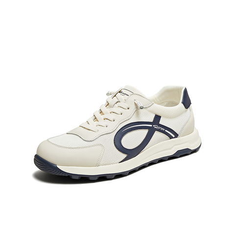 百思图2025夏季新款商场同款潮流复古运动厚底男休闲鞋76569BM5