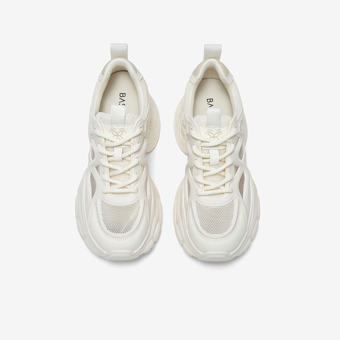 百思图2025夏季新款时尚户外运动老爹鞋厚底增高女休闲鞋B2221BM5