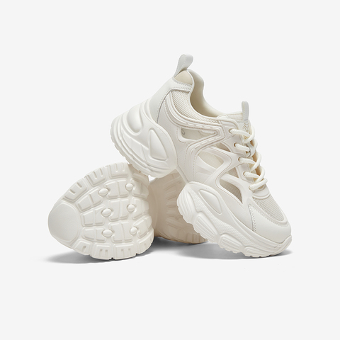 百思图2025夏季新款时尚户外运动老爹鞋厚底增高女休闲鞋B2221BM5