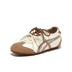 百思图2025夏季新款时尚复古户外运动德训鞋平跟女休闲鞋A1625BM5