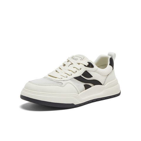 百思图2025夏季新款时尚街头潮流运动板鞋厚底男休闲鞋E3089BM5