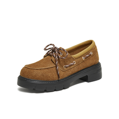 百思图2025秋季新款牛津鞋时尚潮流复古学院风女单鞋UUJ08CA5