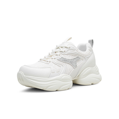 百思图2025秋季新款老爹鞋时尚潮流街头厚底增高女休闲鞋B0165CM5