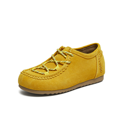 百思图2025秋季新款袋鼠鞋时尚简约休闲通勤女单鞋UWK02CM5