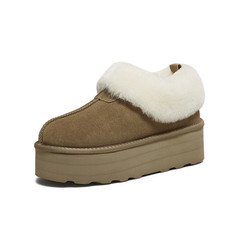 百思图2025冬季新款毛毛鞋棉鞋时尚简约户外女休闲鞋N8097DM5