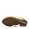 BATA/拔佳夏季羊皮优雅舒适坡跟女凉鞋AC808BL5