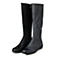 Bata/拔佳冬季专柜同款黑色牛皮时尚休闲女靴AJ280DG5