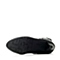 Bata/拔佳冬季专柜同款黑色小牛皮时尚高跟女靴AUR88DG5