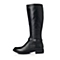 Bata/拔佳冬季专柜同款黑色小牛皮舒适方跟女靴AWG81DG5