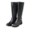 Bata/拔佳冬季专柜同款黑色小牛皮舒适方跟女靴AWG81DG5