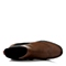 Bata/拔佳冬季专柜同款女士啡色牛皮女皮靴60502DZ5