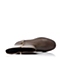 Bata/拔佳冬季专柜同款棕色牛皮中跟休闲女靴60302DZ5