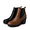 Bata/拔佳冬季专柜同款黑色牛皮女短靴70101DD5