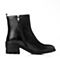 Bata/拔佳冬季专柜同款黑色牛皮通勤时尚女靴60201DD5