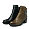 Bata/拔佳冬季专柜同款灰绿色牛皮粗跟时尚女靴AZH50DD5