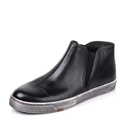 Bata/拔佳冬季专柜同款黑牛皮男休闲靴（软）82P42DD5