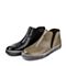 Bata/拔佳冬季专柜同款黑牛皮男休闲靴（软）82P42DD5
